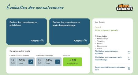Aperçu du questionnaire
