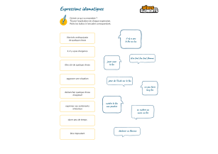 Expressions idiomatiques