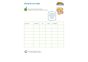 Carnet de suivi météo